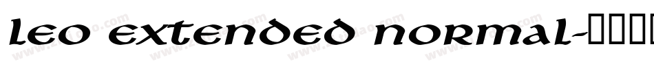 Leo Extended Normal字体转换